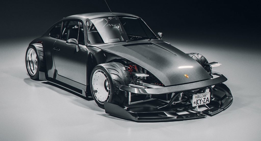 近似骷髅机的保时捷964日本重改世界末日版911