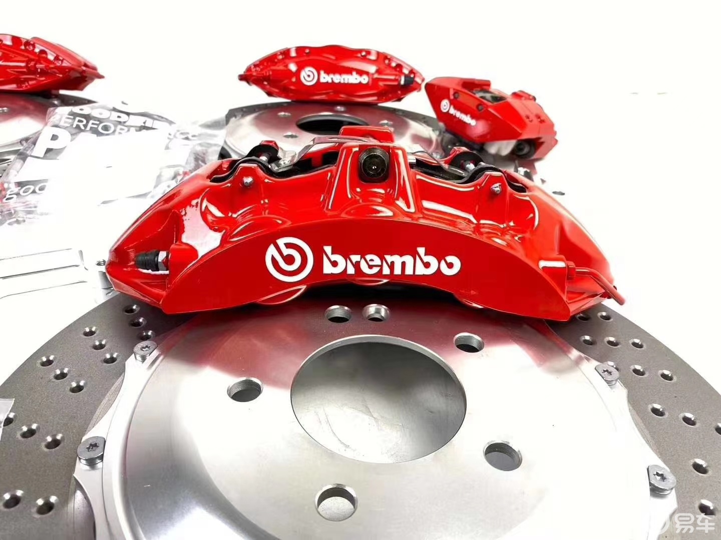 正品brembov6v4刹车卡钳套装宝马改装升级