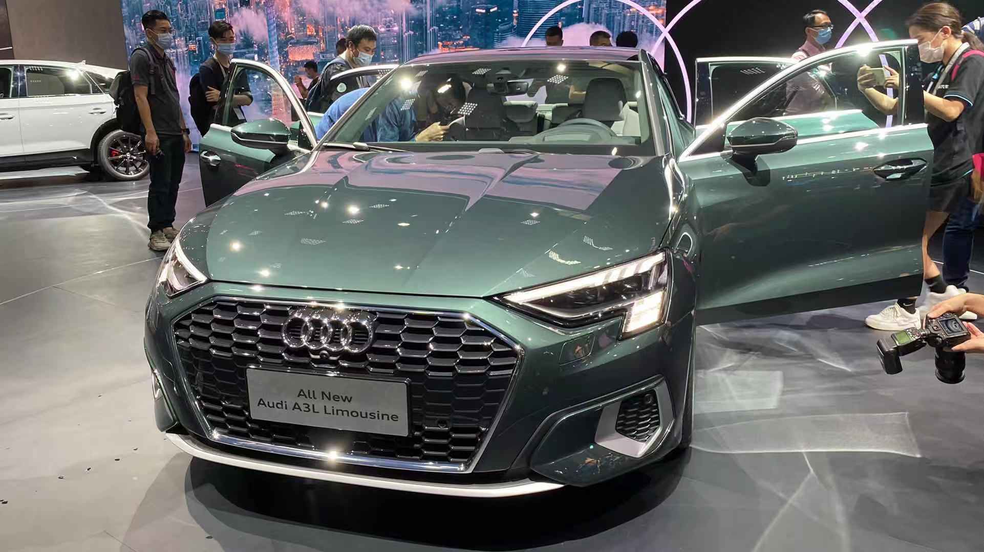 广州车展全新奥迪a3l三厢车型亮相