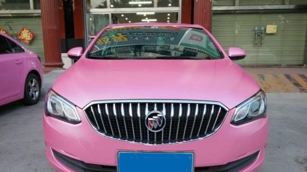 别克英朗电光粉车身改色贴膜效果图