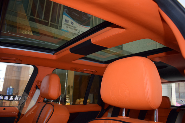 奔驰glk内饰个性改装成都艺腾