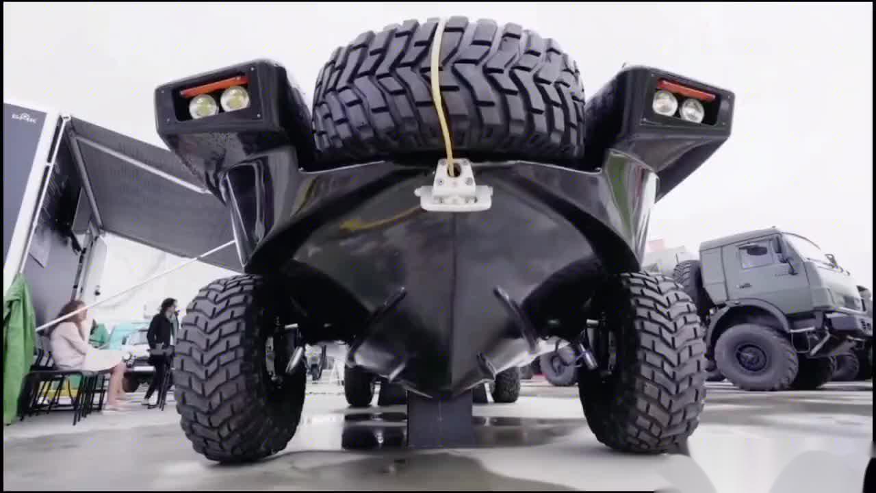 俄罗斯画眉鸟两栖越野车船型车身结构设计汽车越野