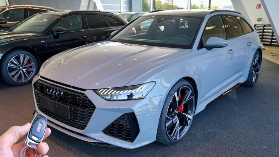 2020款奥迪rs6avant按下钥匙了解完外观内饰才知道啥叫霸气