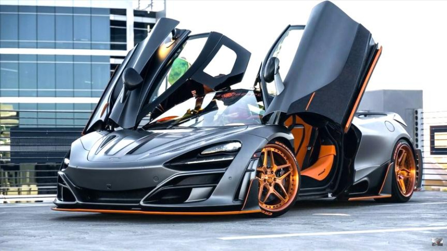 实拍2020款迈凯伦720sspider敞篷车就是帅啊