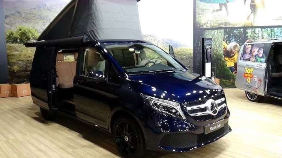 奔驰全新家用mpv,实拍奔驰marcopolo