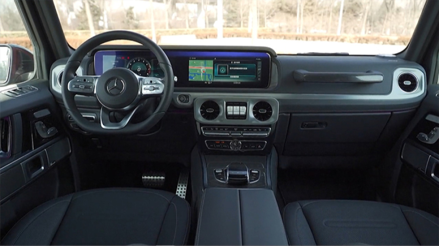 奔驰g350内饰篇双连屏三把锁跟g500如出一辙