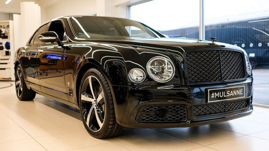 宾利慕尚特别版到店实拍限量30台配专属铭牌