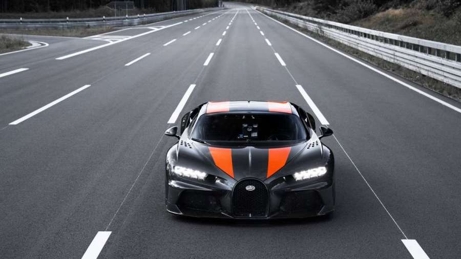 极速490kmh布加迪chiron突破极速300英里小时障碍