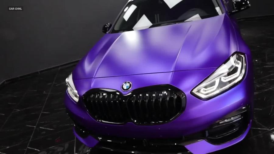 2020款bmw1series紫色外观