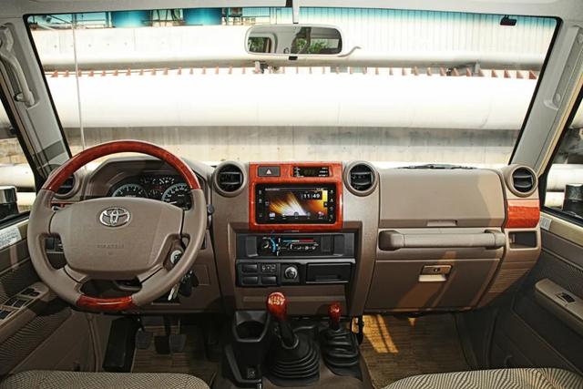 兰德酷路泽lc79皮卡中的艺术品本人有幸见过一次实车