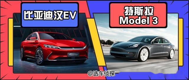 比亞迪漢對比特斯拉model330萬純電動轎車怎麼選