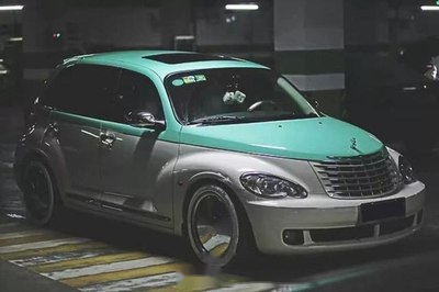 热爱美式复古文化车主将这台pt漫步者改装出满满的复古味道