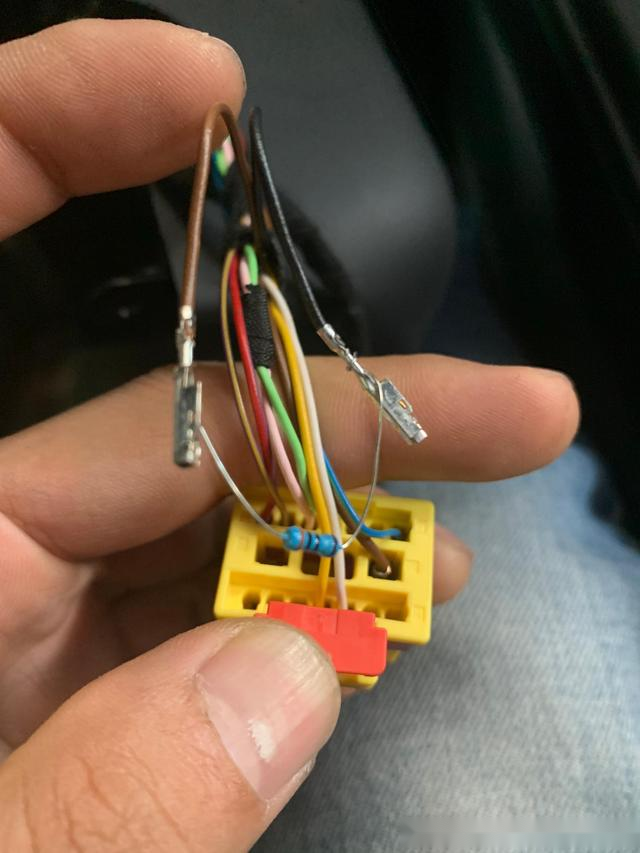 奥迪a4a5b9车型改装r8方向盘接线教程